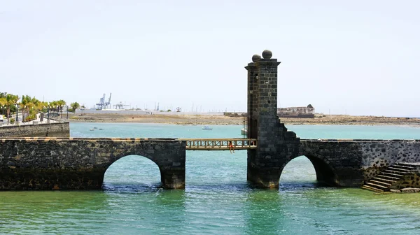 Ponte Castello di San Gabriele, Arrecife, Lanzarote, Isole Canarie — Foto Stock