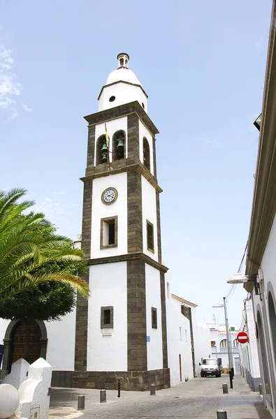 Campanile della chiesa di San Ginés ad Arrecife — Foto Stock