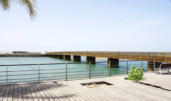 Fermina ostrůvek most, arrecife, — Stock fotografie