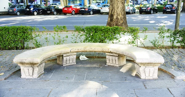 Скамейки под псевдонимом Прадо Мадрида — стоковое фото