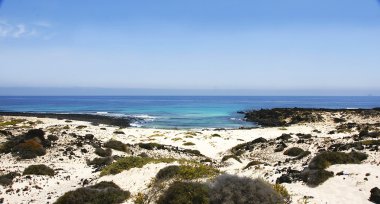 plajda punta Mujeres görünümünü