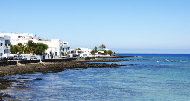 lanzarote adasının deniz manzaraları