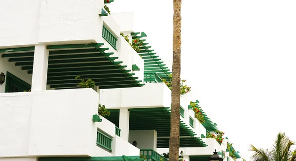 Canarische architectuur in puerto del carmen — Stockfoto