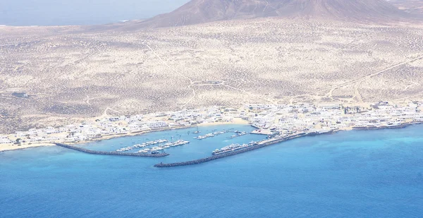 Zeegezichten van het eiland lanzarote — Stockfoto