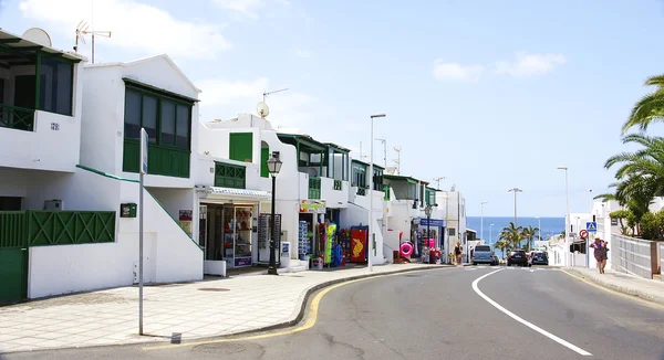 Ulice a domy puerto del carmen — Stock fotografie