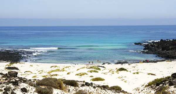 Punta Mujeres Strand und Motorrad unterwegs, — Stockfoto