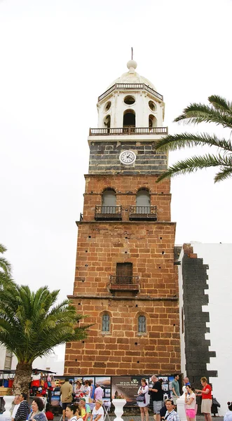 Bell tower of the parish church of Nuestra Señora de Guadalupe, — ストック写真