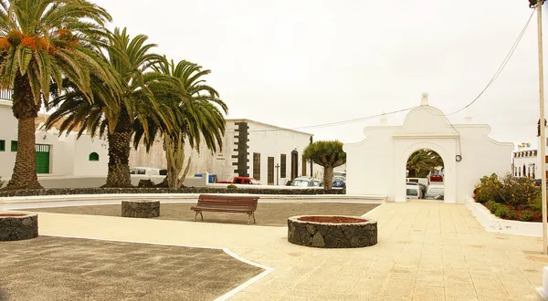 Streets, markets and gardens Teguise — Stock Photo, Image