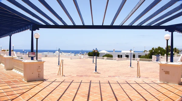 Canarische architectuur in puerto del carmen — Stockfoto