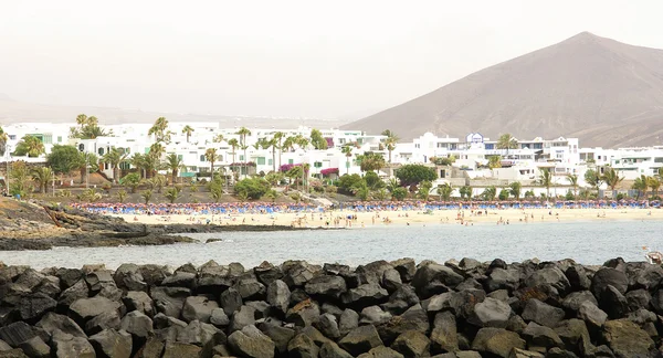 Costa teguise landschap sculptuur juguetes de erjos — Stockfoto