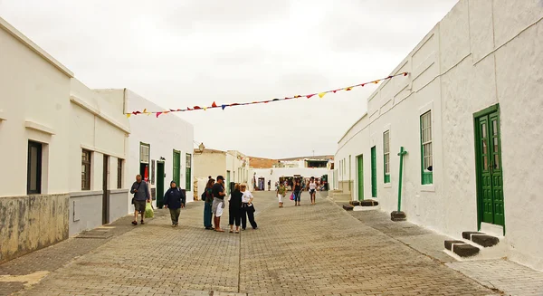 Strade, mercati e giardini Teguise — Foto Stock