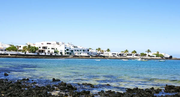 Costa Teguise escultura paisajística Juguetes de Erjos — Foto de Stock