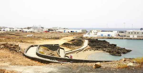 Panoramic port Los Mármoles in Arrecife — ストック写真