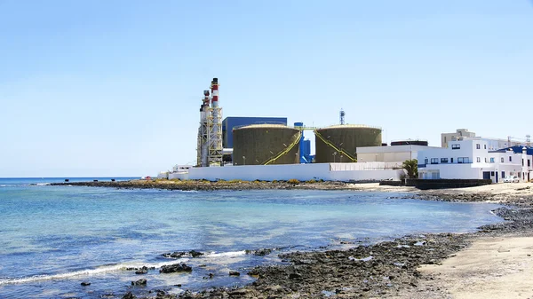 Overview of Thermal Power Plant Arrecife — Stock Photo, Image