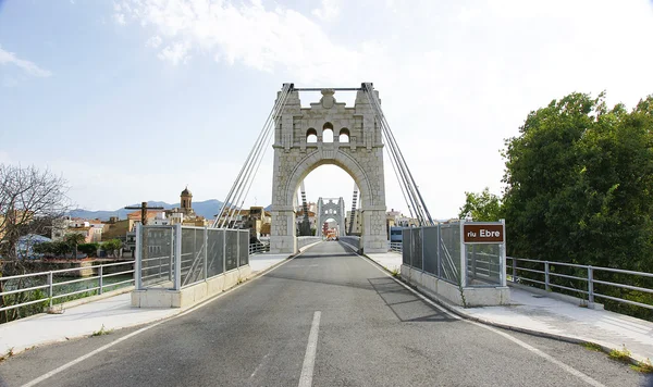 Bridge over the Ebro river — Stock Photo, Image