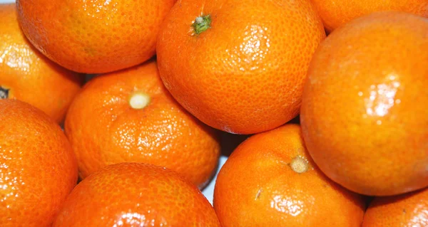 Tangerinas no fundo branco — Fotografia de Stock