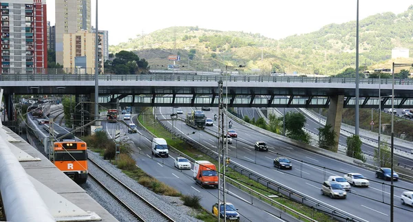 Weergave van de avenue van meridiana — Stockfoto