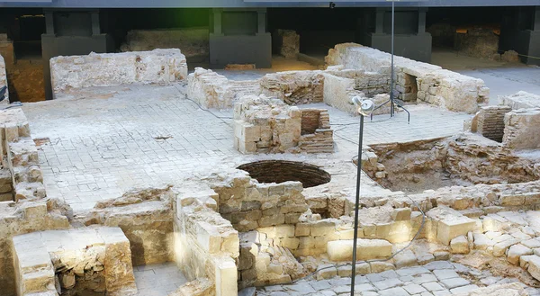 Archäologische Überreste in barcelonas Geburtsstadt — Stockfoto