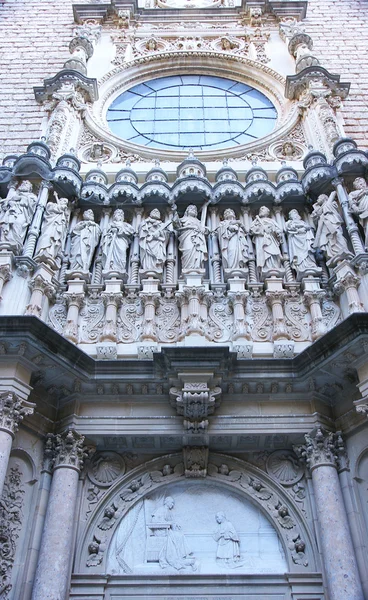 Facade of the church of the Monastery of Montserrat — Stock Photo, Image