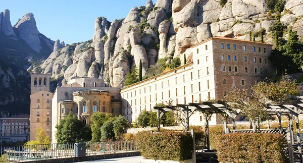 Vista del monasterio de Montserrat — Foto de Stock