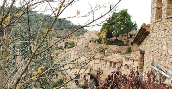 The buildings, the streets and alleys of the Middle Ages in Mura — Stock Photo, Image