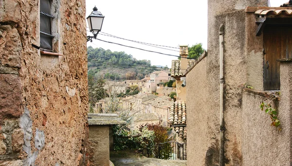 The buildings, the streets and alleys of the Middle Ages in Mura — Stock Photo, Image