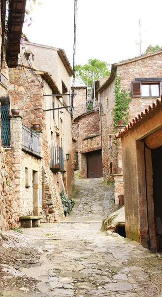 The buildings, the streets and alleys of the Middle Ages in Mura — Stock Photo, Image