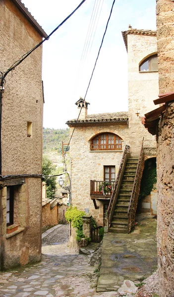 The buildings, the streets and alleys of the Middle Ages in Mura — Stock Photo, Image