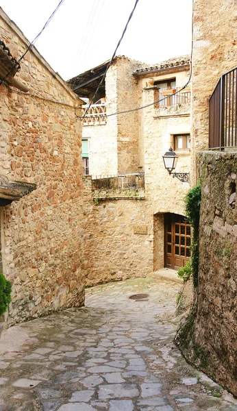 The buildings, the streets and alleys of the Middle Ages in Mura — Stock Photo, Image