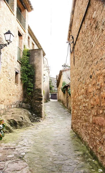 The buildings, the streets and alleys of the Middle Ages in Mura — Stock Photo, Image