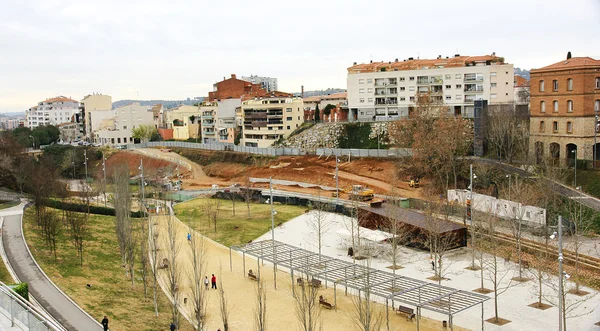View of the year area Vallparads Park Terrassa — Stock Photo, Image