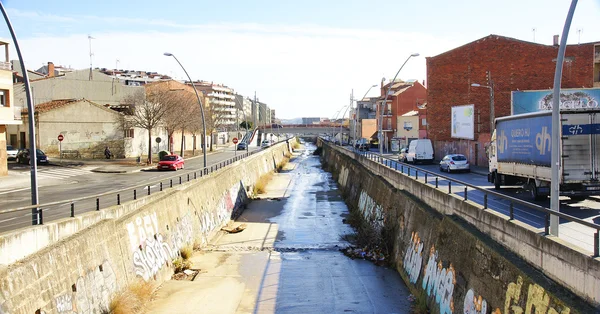 Acqua piovana di canalizzazione — Foto Stock