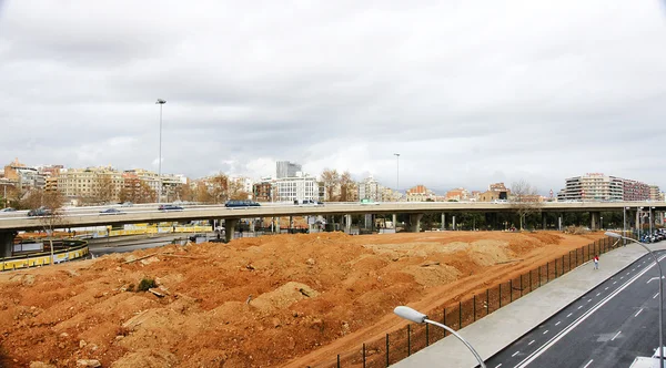 Obras de reconstrucción en Las Glorias de Barcelona —  Fotos de Stock