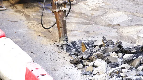 Döşemenin kaldırma tarafından tatbikat detay — Stok fotoğraf