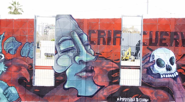 Graffiteadas walls in streets — Stock Photo, Image