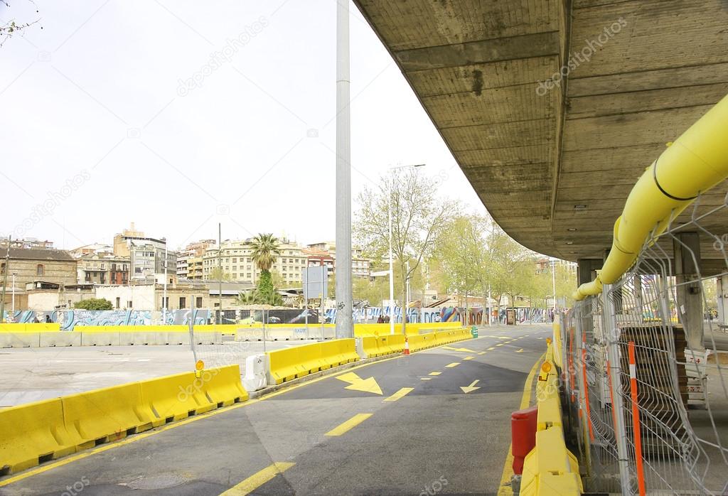Deconstruction of the ring road Plaza de les Glories Catalane, Barcelona