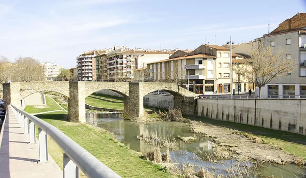 Stary most nad meder, vic, rio de barcelona — Zdjęcie stockowe