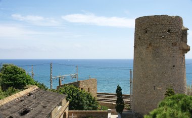 Old tower Güell Gaudí s wineries, Garraf, Barcelona
