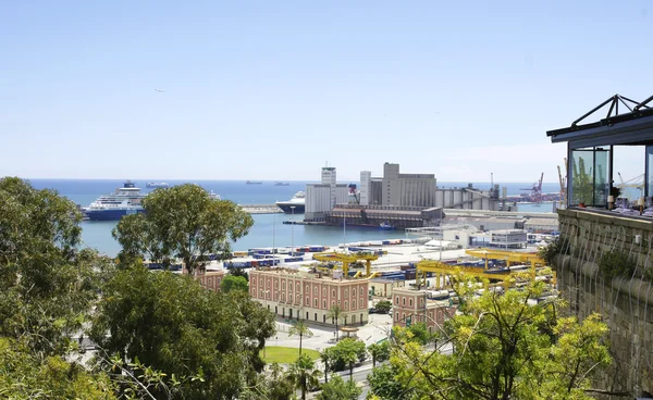 Vista do porto da cidade — Fotografia de Stock