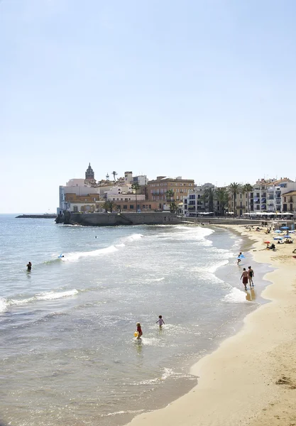 Panoramautsikt över Sitges — Stockfoto