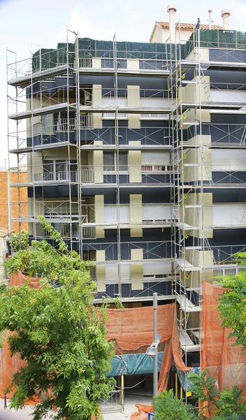 Sanierung einer Fassade — Stockfoto