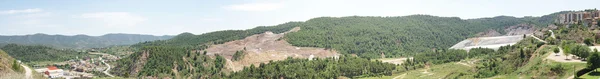 Landscape with salt mines — Stock Photo, Image