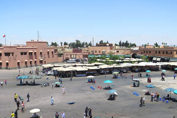 Plaza del Mercado en Marrakech — Foto de Stock