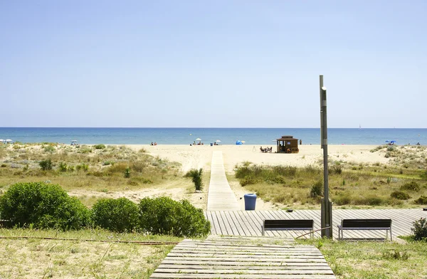 Spiagge, sbarre e sabbia — Foto Stock
