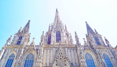 Barselona, Katalunya, İspanya ve Avrupa 'nın Gotik tarzı katedrali