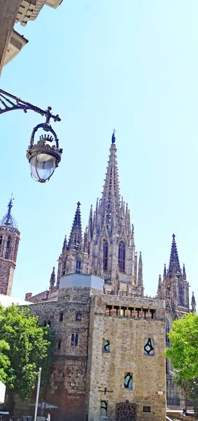 Cathédrale Gothique Barcelone Catalogne Espagne Europe — Photo