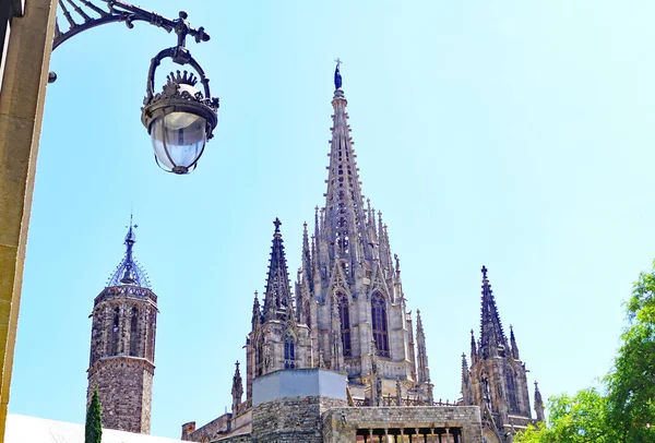 Gothic Style Cathedral Barcelona Catalunya Spain Europe — Stock Photo, Image