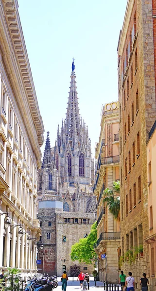 Gothic Style Cathedral Barcelona Catalunya Spain Europe — Stock Photo, Image