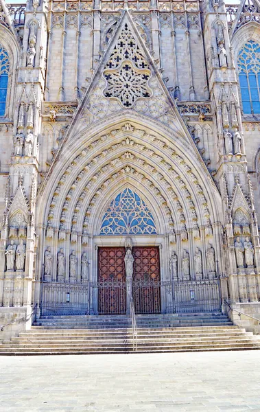 스페인의 카탈루냐 바르셀로나의 양식의 대성당 — 스톡 사진