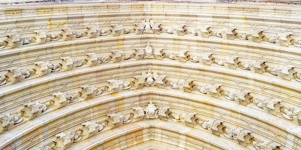Detail Der Architektur Des Gitters Und Der Tür Der Gotischen — Stockfoto